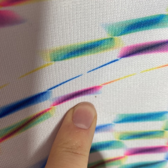 Fila multicolor neon rainbow performance quarter zip top size S - Picture 13 of 13